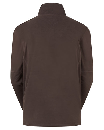 Deep Bark coloured Ridgeline Narvik Fleece on white background #colour_deep-bark
