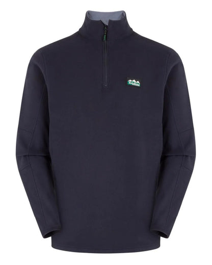 Navy Coloured Ridgeline Narvik Fleece on white background #colour_navy