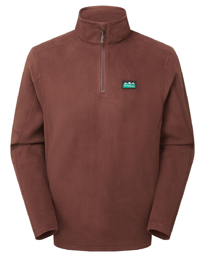 Oxblood coloured Ridgeline Narvik Fleece on white background #colour_oxblood