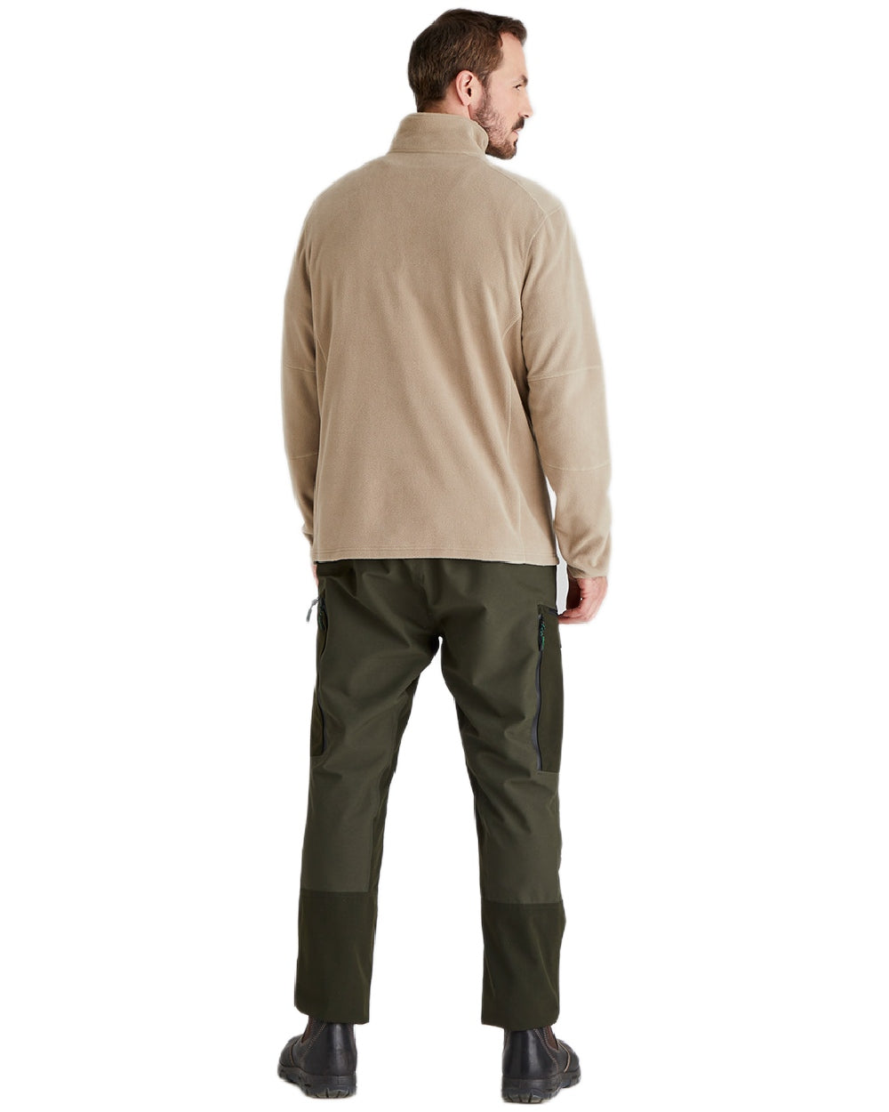 Roasted Cashew Coloured Ridgeline Narvik Fleece on white background #colour_roasted-cashew