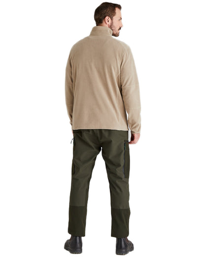 Roasted Cashew Coloured Ridgeline Narvik Fleece on white background #colour_roasted-cashew