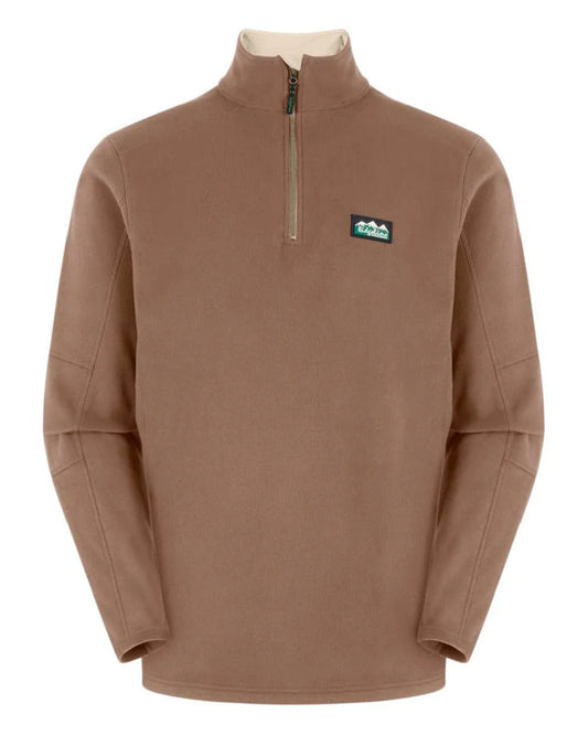 Light Bark Coloured Ridgeline Narvik Fleece on white background #colour_light-bark