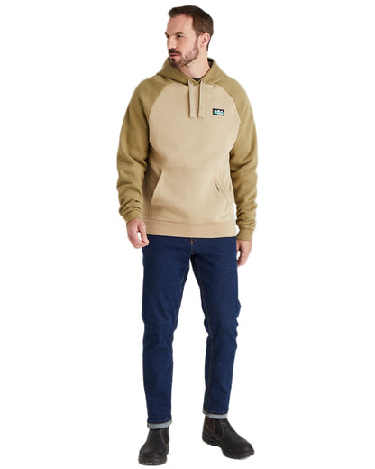 Teak Coloured Ridgeline North Island Hoodie on white background #colour_teak