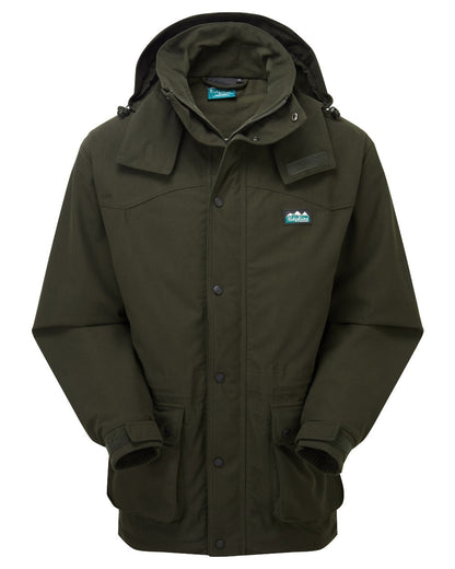 Deep Forest coloured Ridgeline Torrent III Waterproof Jacket on white background #colour_deep-forest