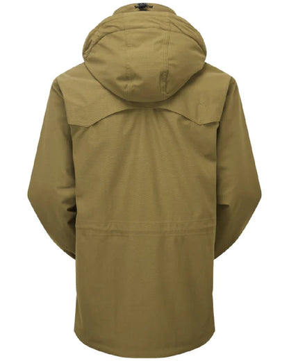 Teak coloured Ridgeline Torrent III Waterproof Jacket on white background #colour_teak