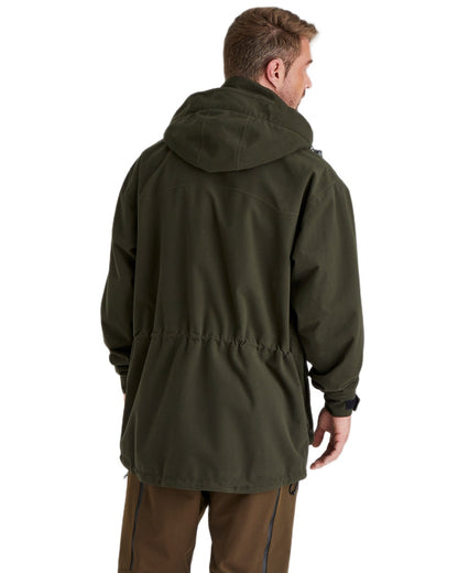 Deep Forest coloured Ridgeline Torrent Waterproof Jacket on white background #colour_deep-forest