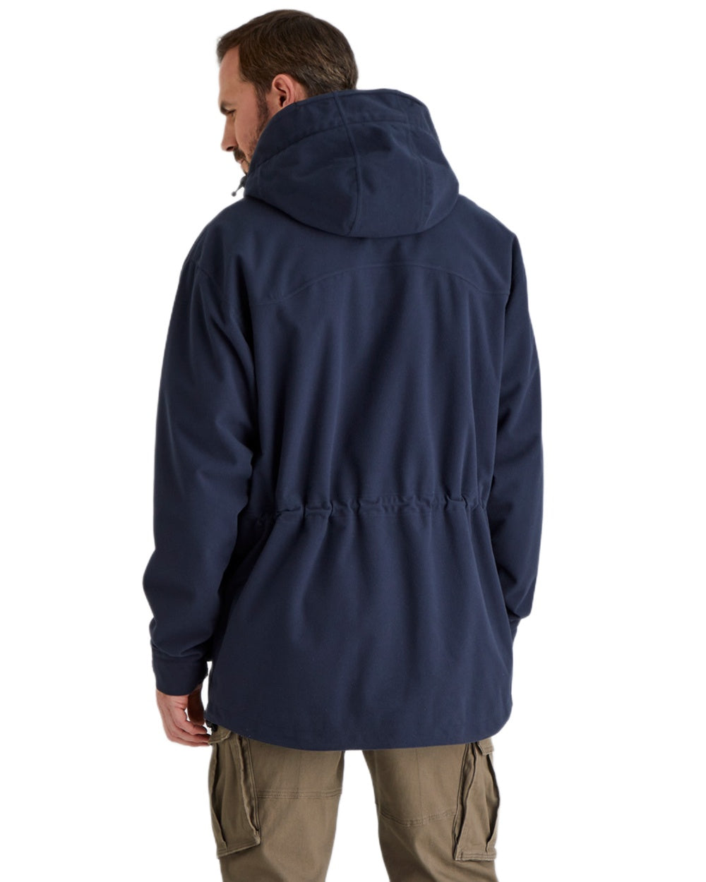 Navy coloured Ridgeline Torrent Waterproof Jacket on white background #colour_navy