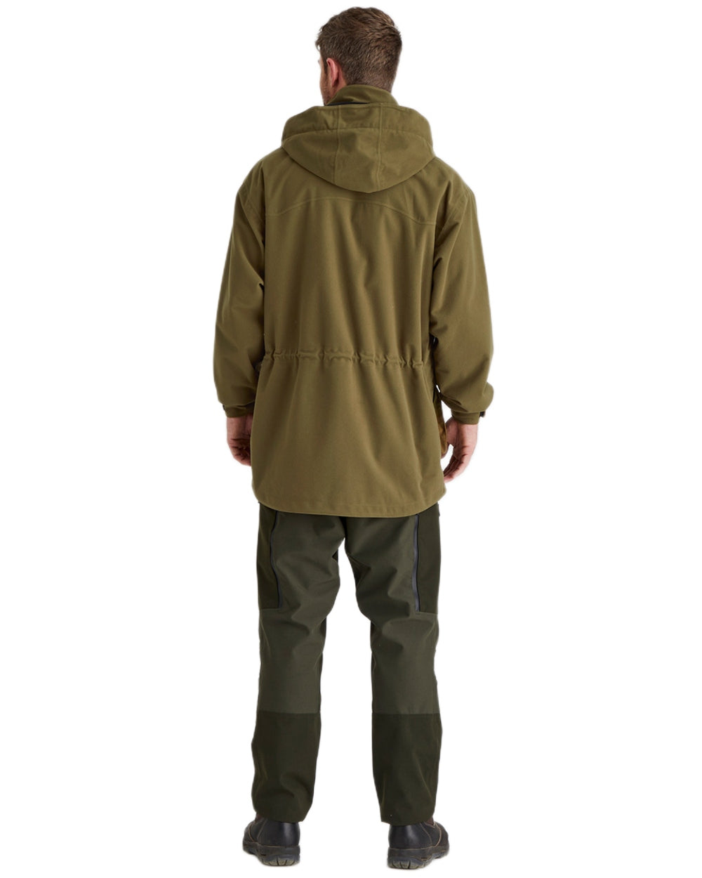 Teak coloured Ridgeline Torrent Waterproof Jacket on white background #colour_teak