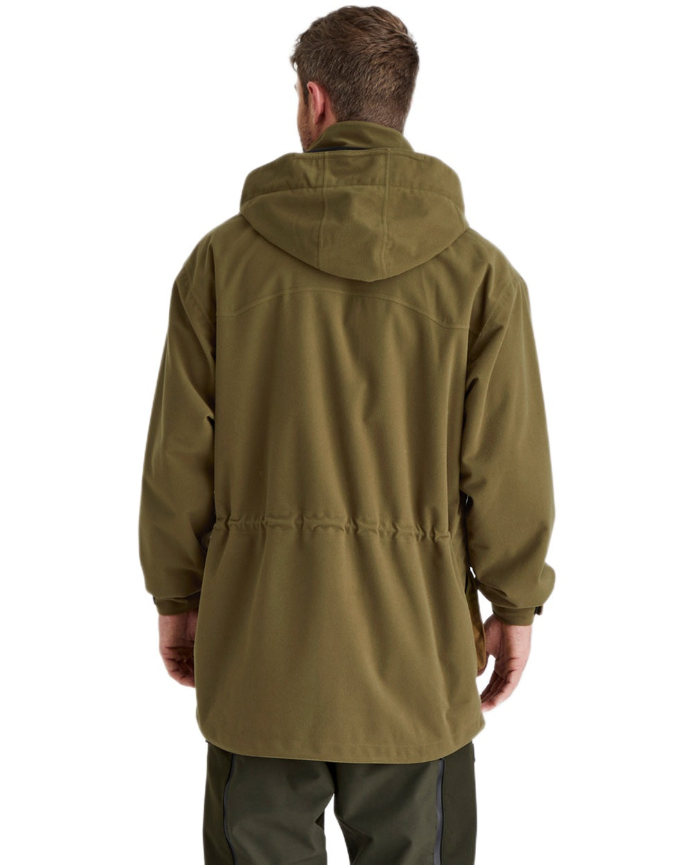 Teak coloured Ridgeline Torrent Waterproof Jacket on white background #colour_teak