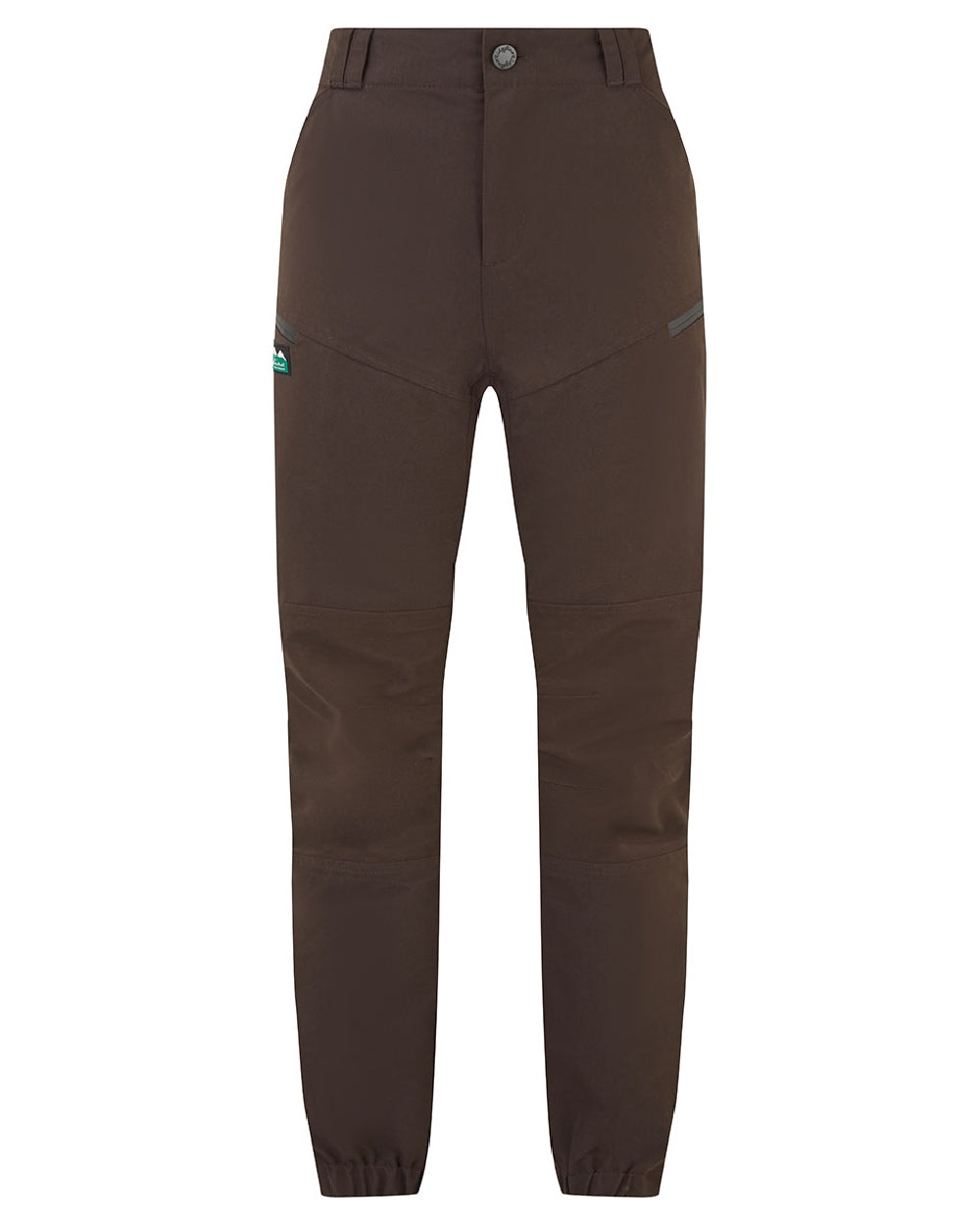 Deep Bark coloured Ridgeline Womens Cambrian Trousers on white background #colour_deep-bark