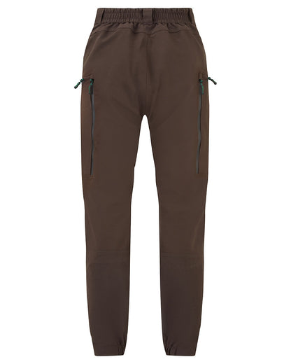 Deep Bark coloured Ridgeline Womens Cambrian Trousers on white background #colour_deep-bark
