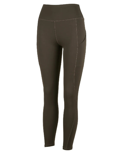 Deep Forest coloured Ridgeline Womens Infinity Leggings on white background #colour_deep-forest