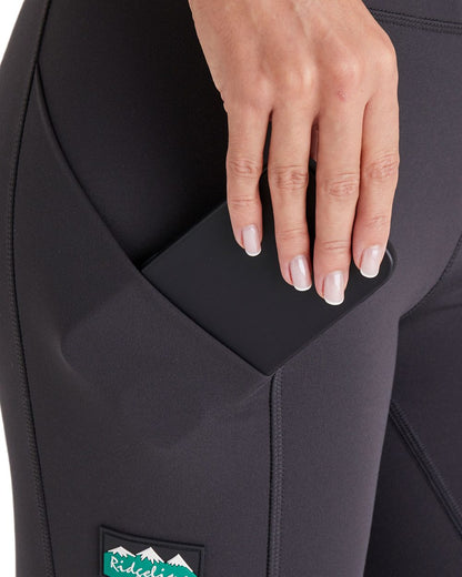 Shale coloured Ridgeline Womens Infinity Leggings on white background #colour_shale