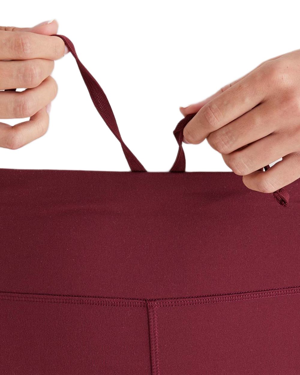 Winter Berry Coloured Ridgeline Womens Infinity Leggings On A White Background #colour_winter-berry