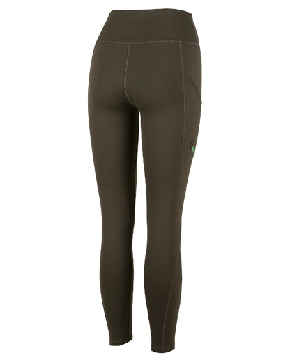 Deep Forest coloured Ridgeline Womens Infinity Leggings on white background #colour_deep-forest