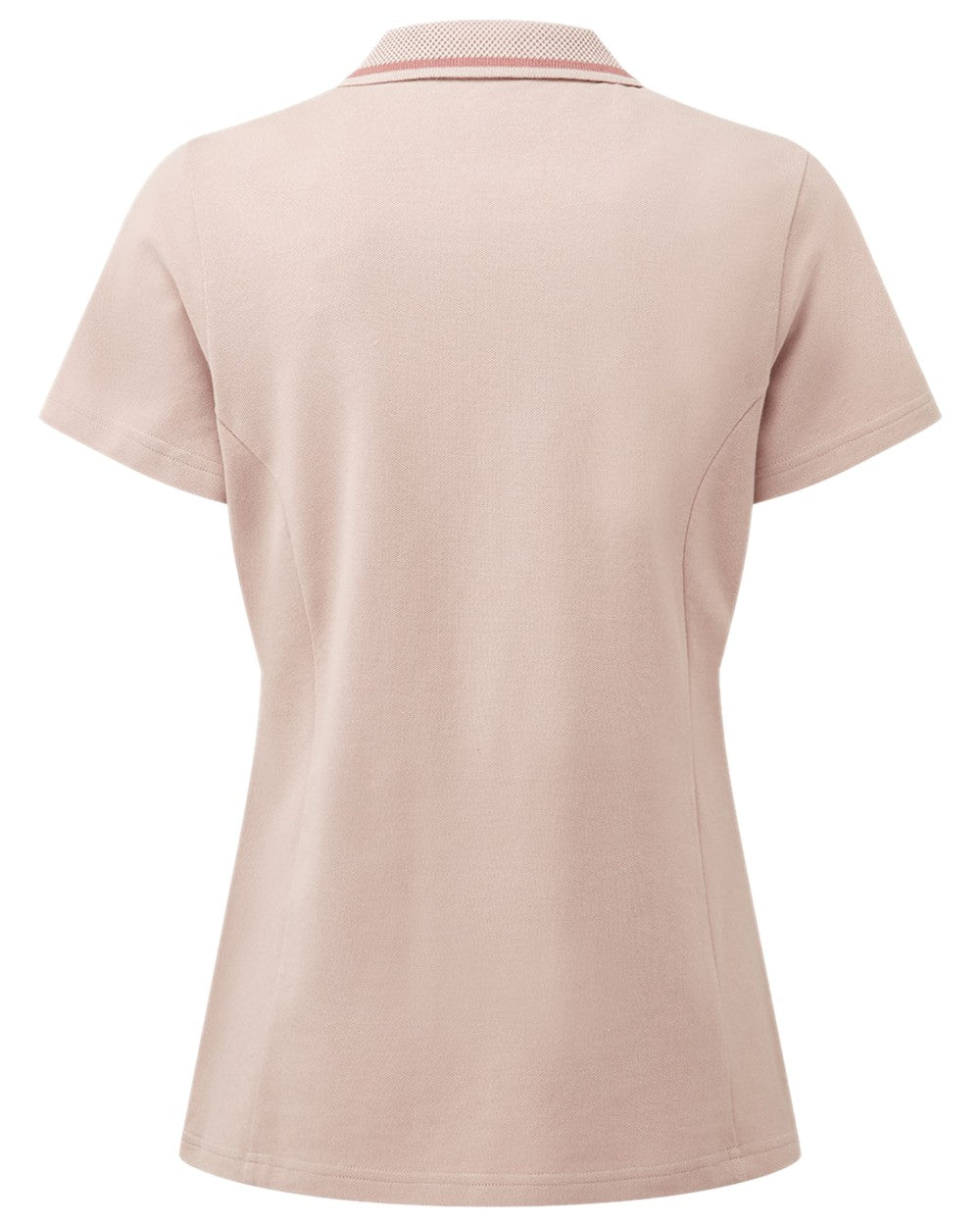 Blush Coloured Ridgeline Womens Kilworth Polo Shirt on white background #colour_blush