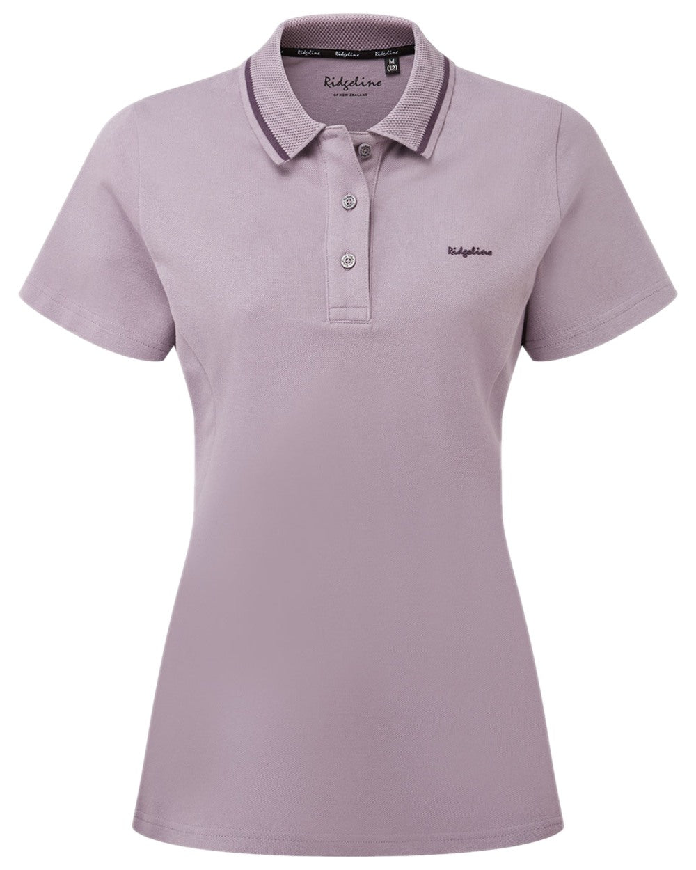 Lilac Coloured Ridgeline Womens Kilworth Polo Shirt on white background #colour_lilac