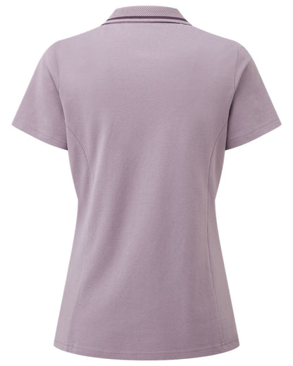 Lilac Coloured Ridgeline Womens Kilworth Polo Shirt on white background #colour_lilac