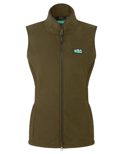 Moody Teak coloured Ridgeline Womens Kodiak Gilet on white background #colour_moody-teak