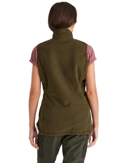 Moody Teak coloured Ridgeline Womens Kodiak Gilet on white background #colour_moody-teak