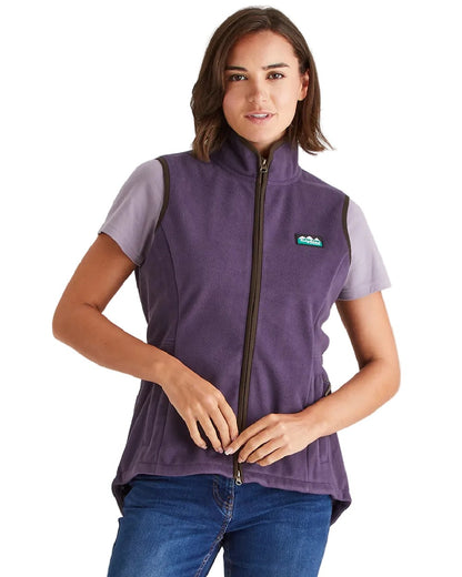 Nightshade Coloured Ridgeline Womens Kodiak Gilet on white background #colour_nightshade