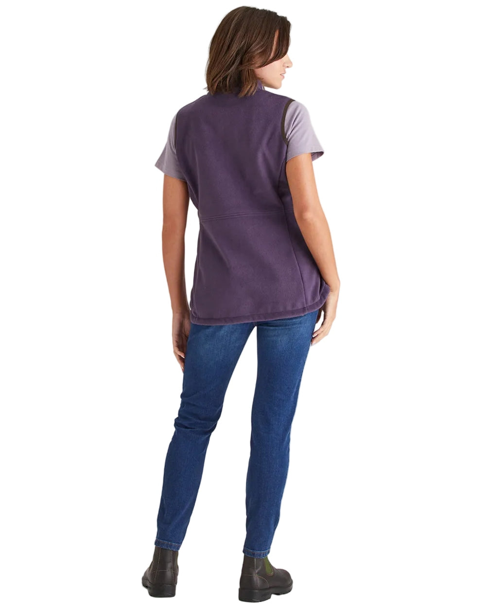 Nightshade Coloured Ridgeline Womens Kodiak Gilet on white background #colour_nightshade