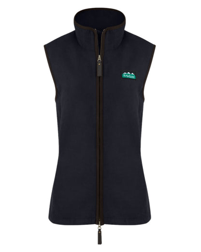 Navy coloured Ridgeline Womens Monarch Gilet on white background #colour_navy