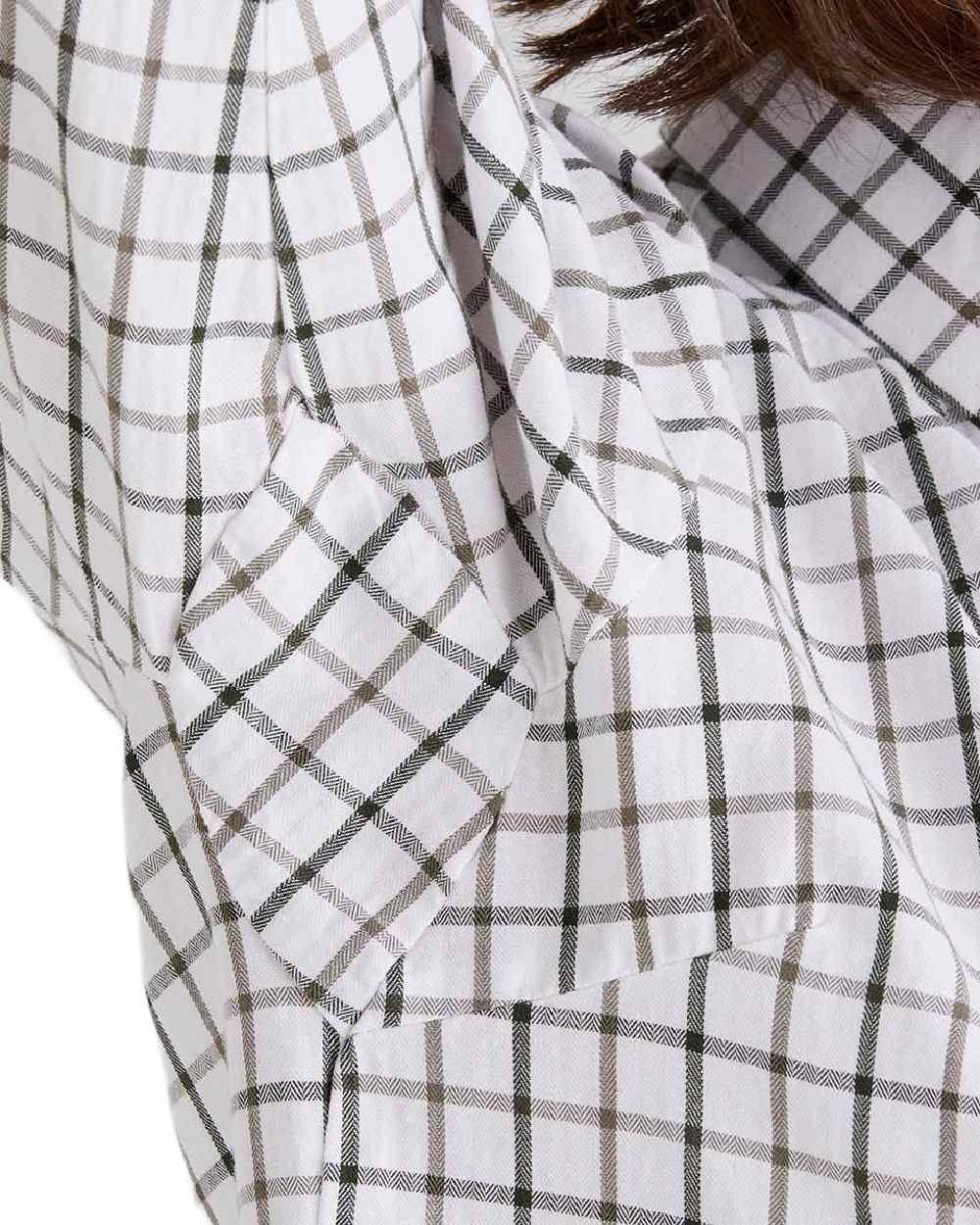 Deep Forest Smokey Olive coloured Ridgeline Womens Sedgebrook Shirt on white background #colour_deep-forest-smokey-olive
