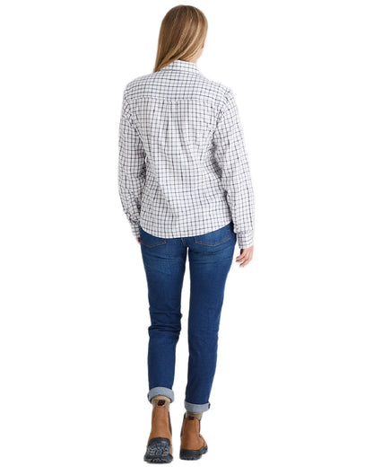 Navy Storm coloured Ridgeline Womens Sedgebrook Shirt on white background #colour_navy-storm