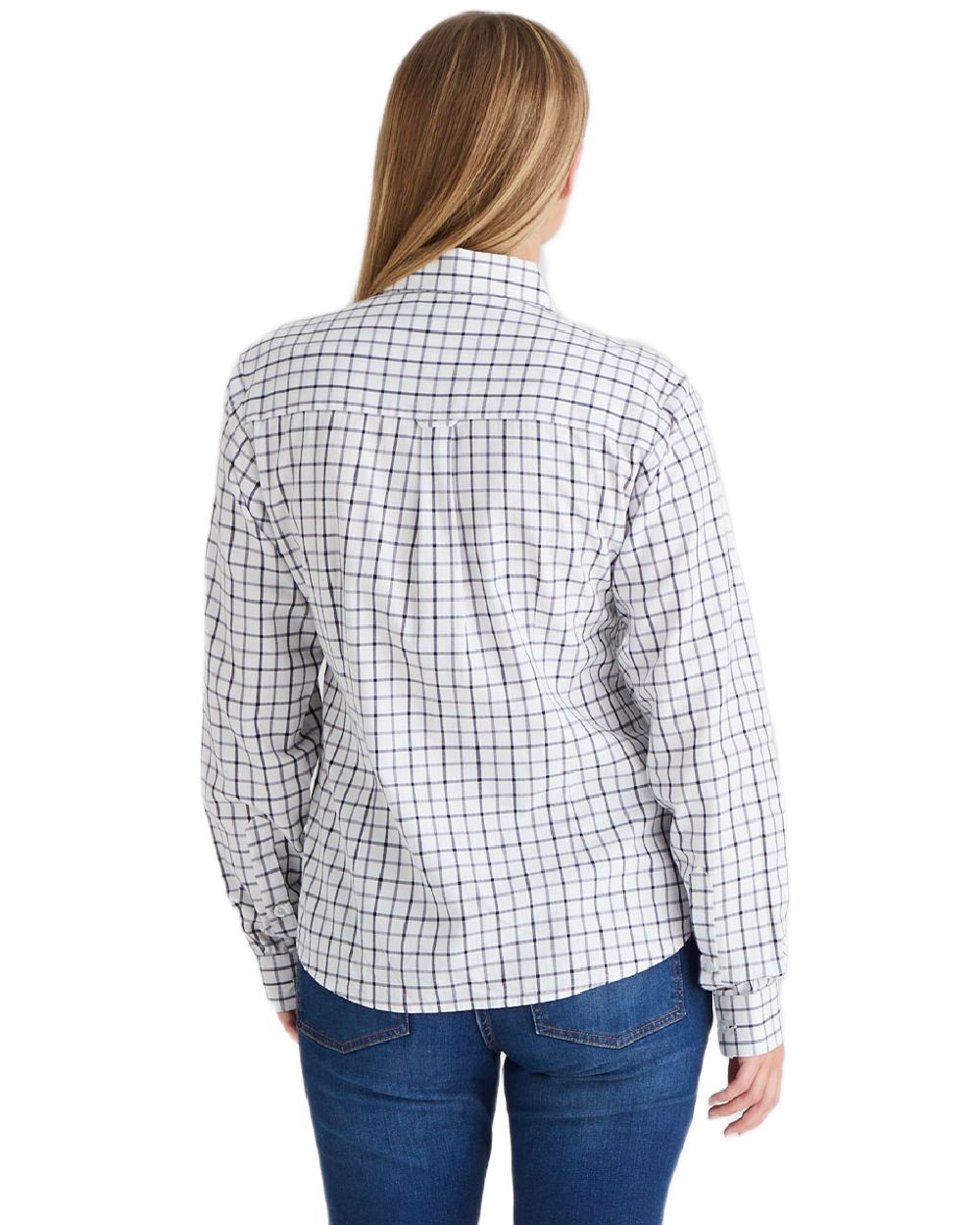 Navy Storm coloured Ridgeline Womens Sedgebrook Shirt on white background #colour_navy-storm