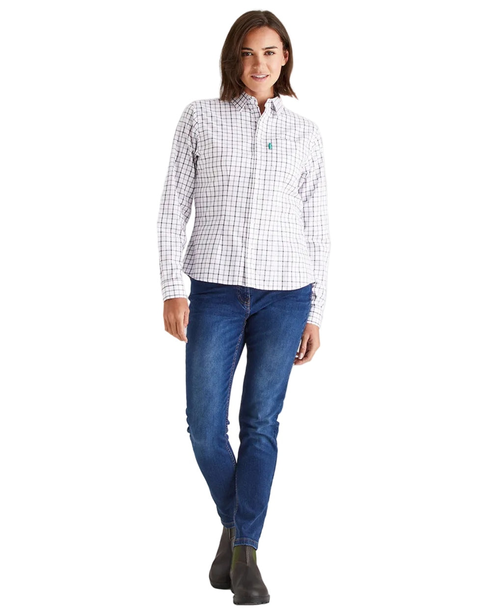 Nightshade Lilac Coloured Ridgeline Womens Sedgebrook Shirt on white background #colour_nightshade-lilac