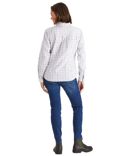 Nightshade Lilac Coloured Ridgeline Womens Sedgebrook Shirt on white background #colour_nightshade-lilac