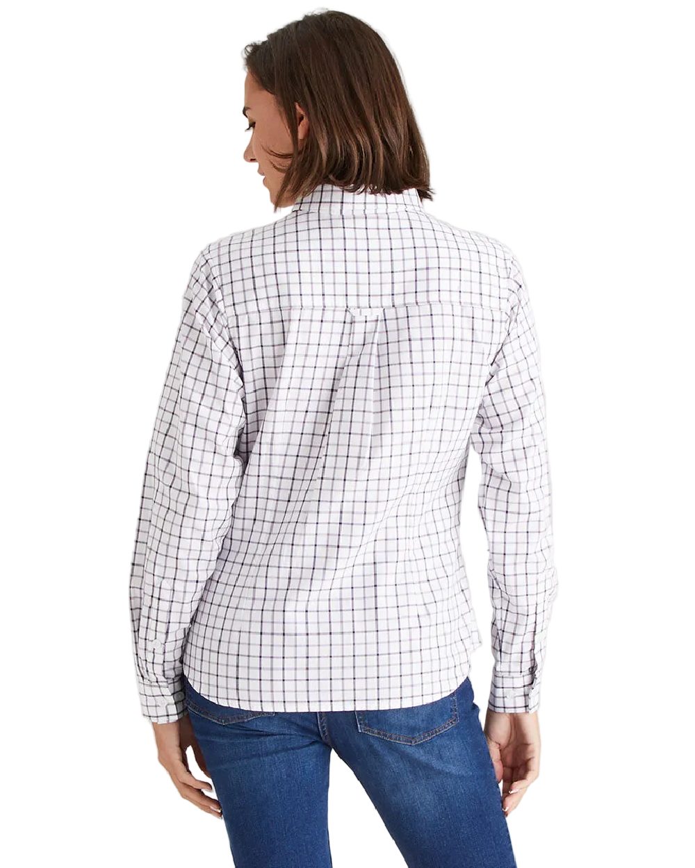 Nightshade Lilac Coloured Ridgeline Womens Sedgebrook Shirt on white background #colour_nightshade-lilac