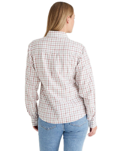 Russet Roasted Cashew coloured Ridgeline Womens Sedgebrook Shirt on white background #colour_russet-roasted-cashew