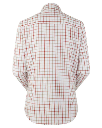 Russet Roasted Cashew coloured Ridgeline Womens Sedgebrook Shirt on white background #colour_russet-roasted-cashew
