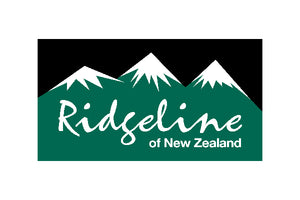 Green and black coloured Ridgeline logo on white background