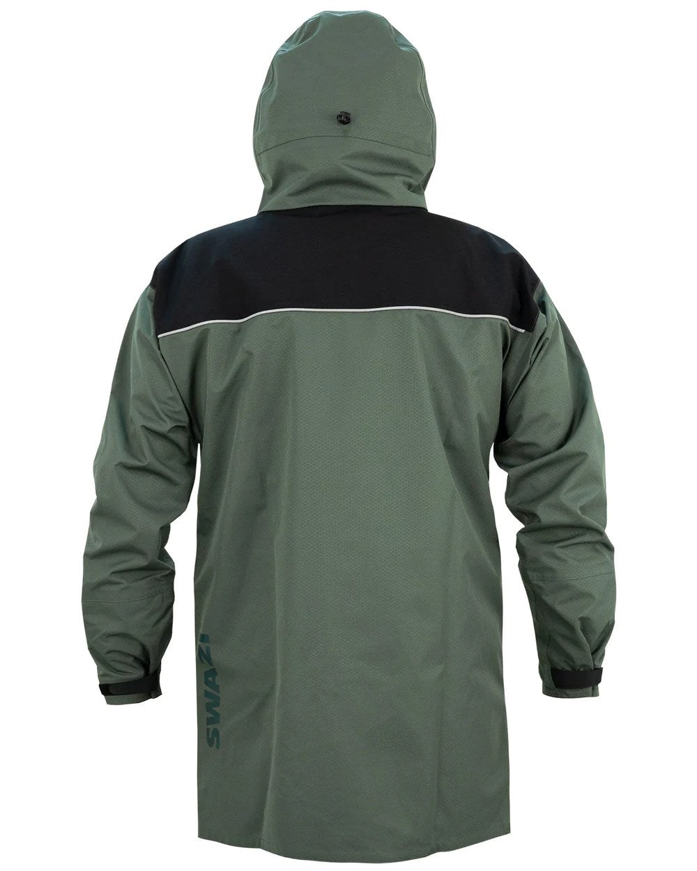 Sage/Black Coloured Swazi Torrent Jacket On A White Background #colour_sage-black