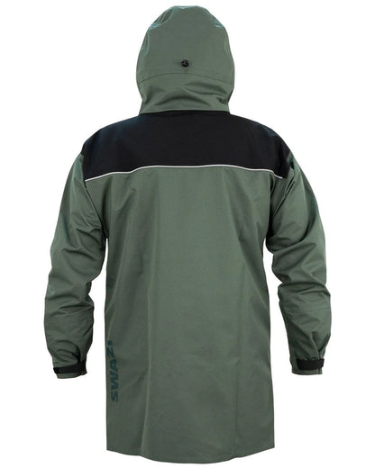 Sage/Black Coloured Swazi Torrent Jacket On A White Background #colour_sage-black