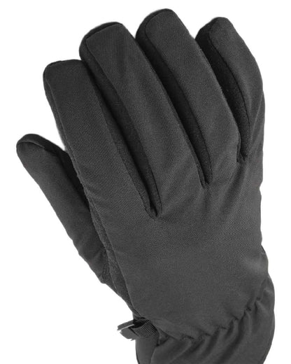 Black Coloured Sealskinz Griston Waterproof All Weather Lightweight Glove on white background #colour_black