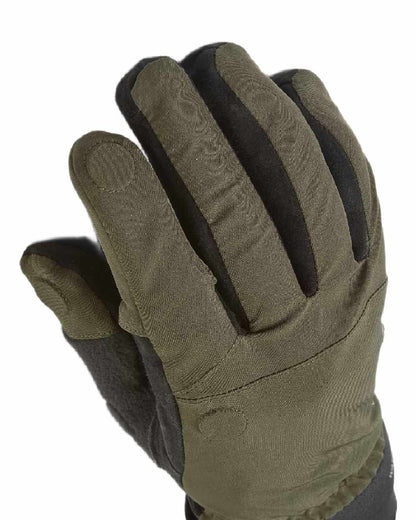 Olive Coloured Sealskinz Stanford Waterproof All Weather Sporting Glove on white background #colour_olive