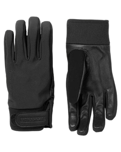 Black Coloured Sealskinz Womens Kelling Waterproof All Weather Insulated Glove on white background #colour_black