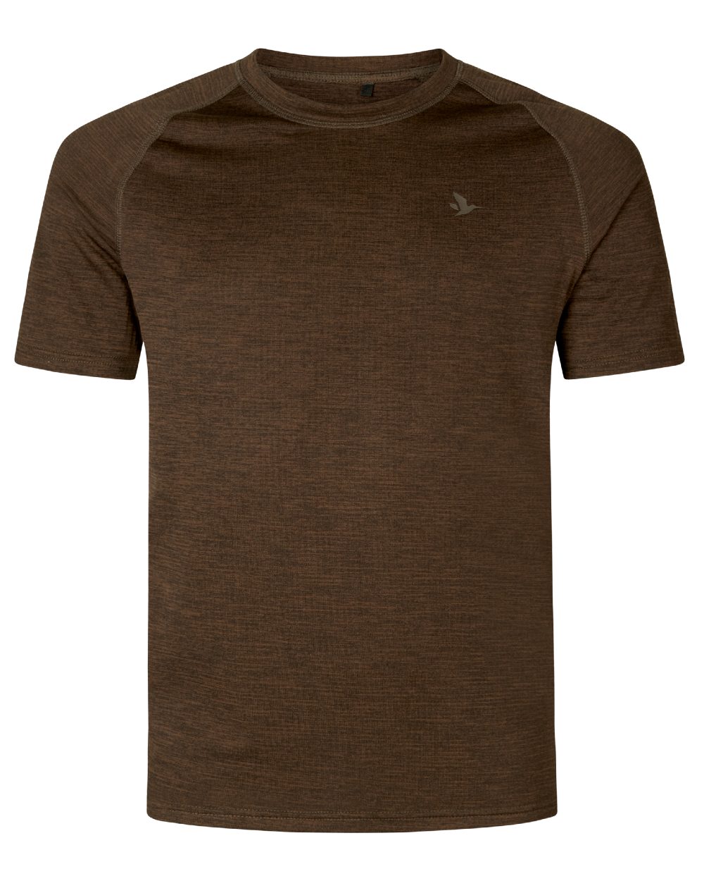 Demitasse Brown Coloured Seeland Active Short Sleeve T-Shirt on White background #colour_demitasse-brown