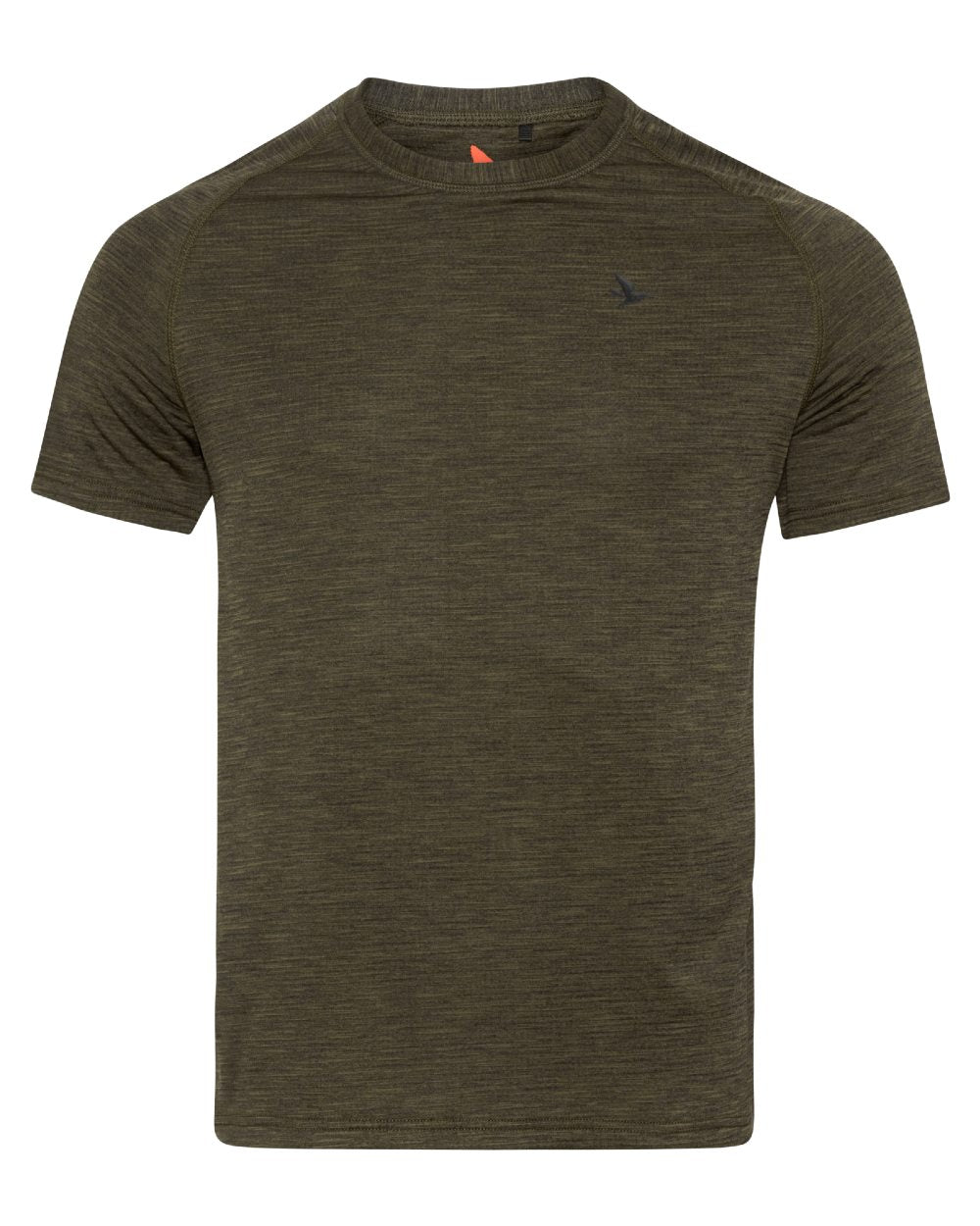 Pine Green Coloured Seeland Active Short Sleeve T-Shirt on White background #colour_pine-green