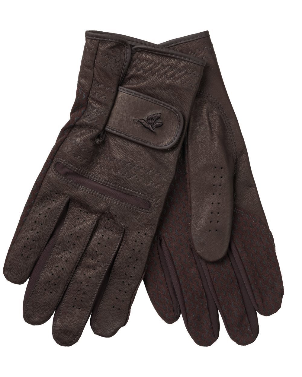 Chocolate Torte Coloured Seeland Aim Shooting Gloves on white background #colour_chocolate-torte
