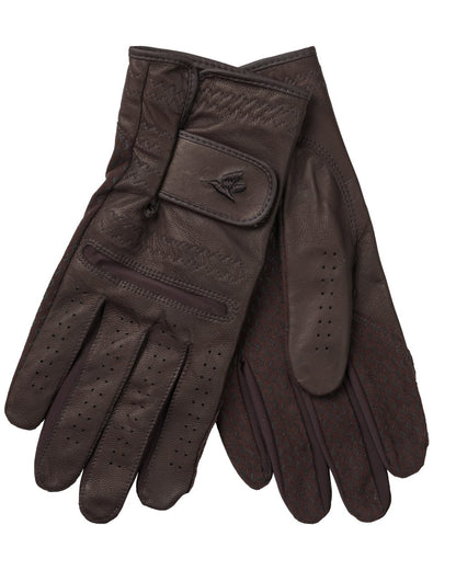 Chocolate Torte Coloured Seeland Aim Shooting Gloves on white background #colour_chocolate-torte
