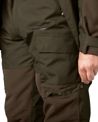 Pine Green Coloured Seeland Arden Trousers on white background #colour_pine-green