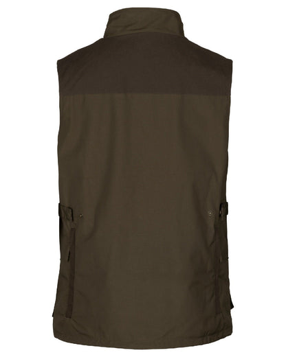 Pine Green Coloured Seeland Arden Waistcoat on white background #colour_pine-green