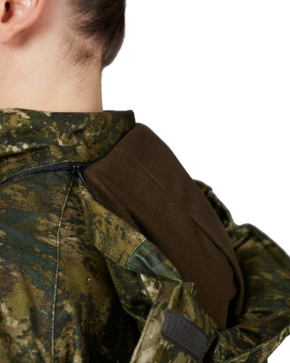 InVis Green Coloured Seeland Avail Camo Jacket on white background #colour_invis-green