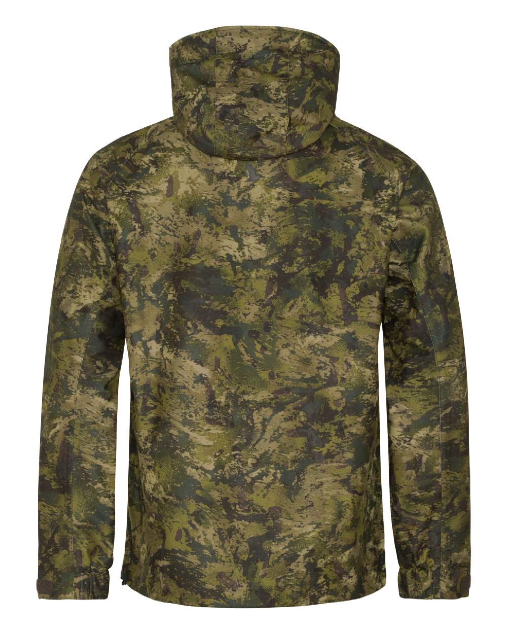 InVis Green Coloured Seeland Avail Camo Jacket on white background #colour_invis-green