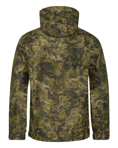 InVis Green Coloured Seeland Avail Camo Jacket on white background #colour_invis-green